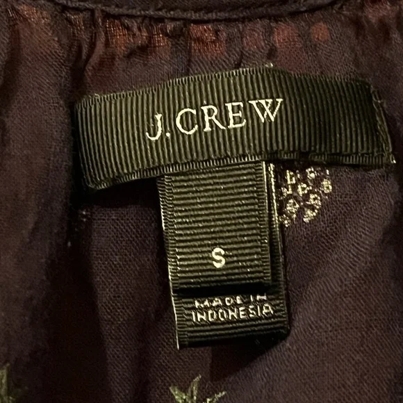 J Crew Blue Pineapple Cotton Oversized Tunic Top Sz Small Women - Picture 5 of 5